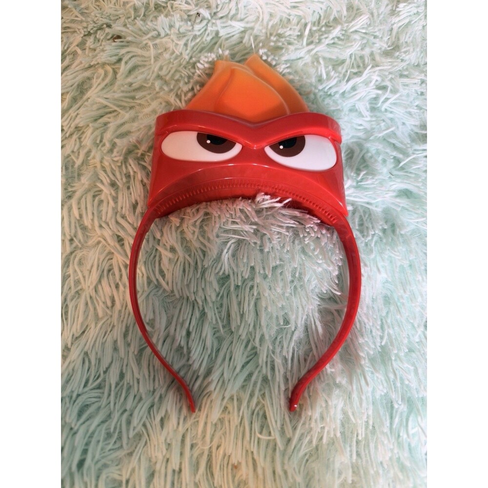 Disney Inside Out Anger Light-Up Red Orange Headband Hat from Disney Franchise